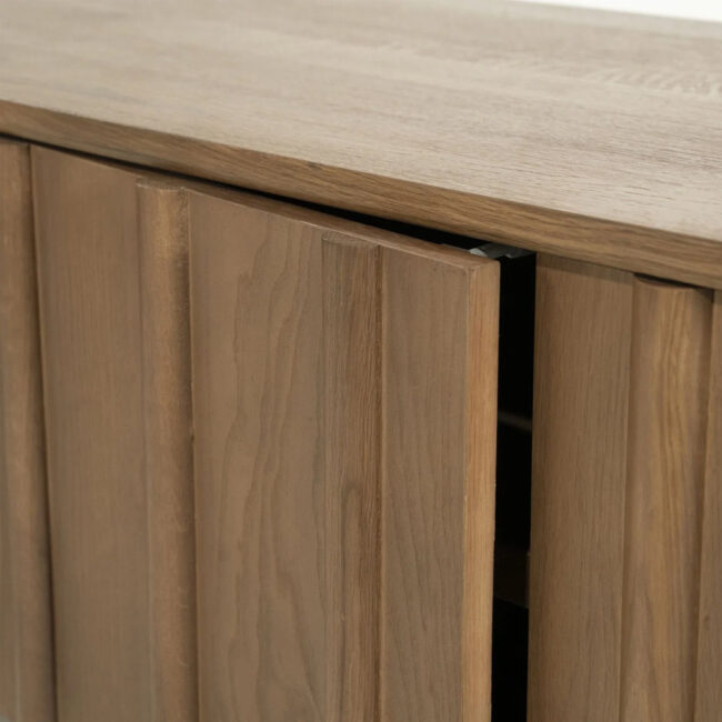 TV CABINET JAKE 4 DOORS BROWN 183X47X50CM - Image 5