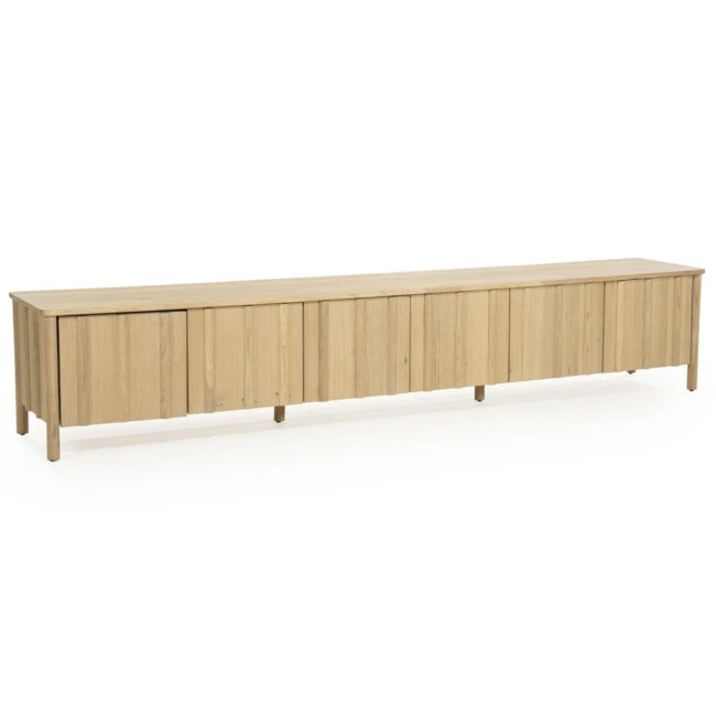 TV CABINET JAKE 6 DOORS NATURAL 264X47X50CM - Image 3