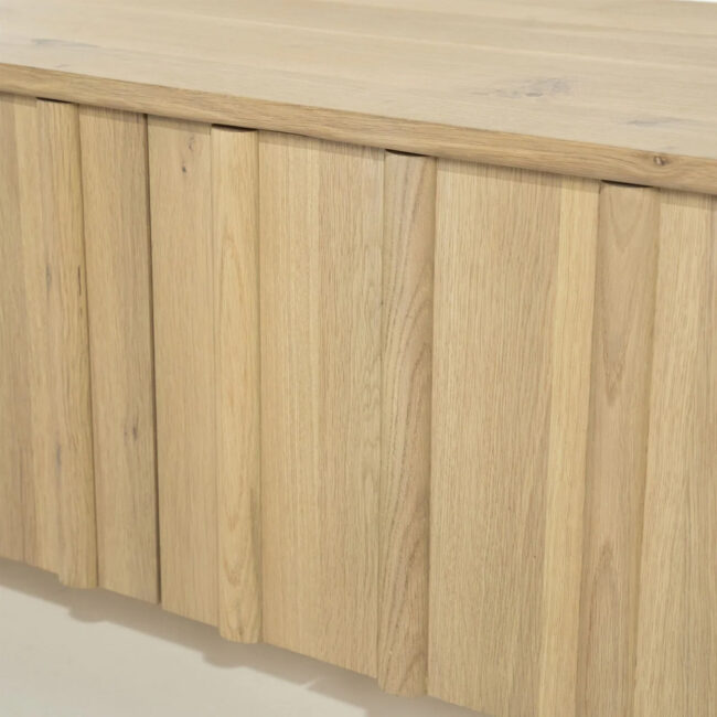 TV CABINET JAKE 6 DOORS NATURAL 264X47X50CM - Image 5
