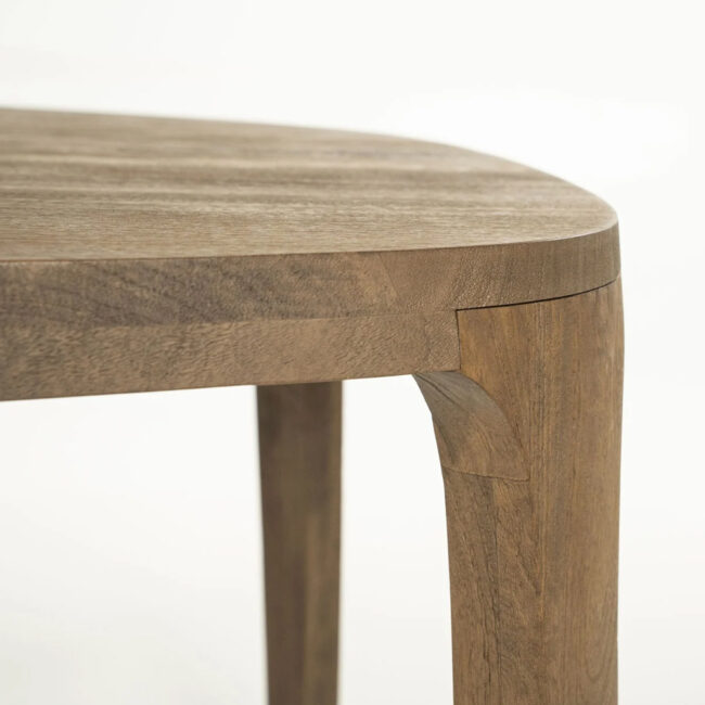DINING TABLE TAYLOR BROWN 140X120X76CM - Image 6