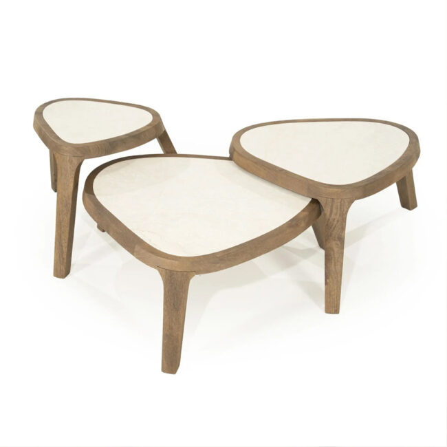 COFFEE TABLE FRED SMALL BROWN 51X60X35CM - Image 5