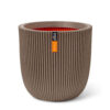 PLANTER BALL GROOVE NL WARM TAUPE