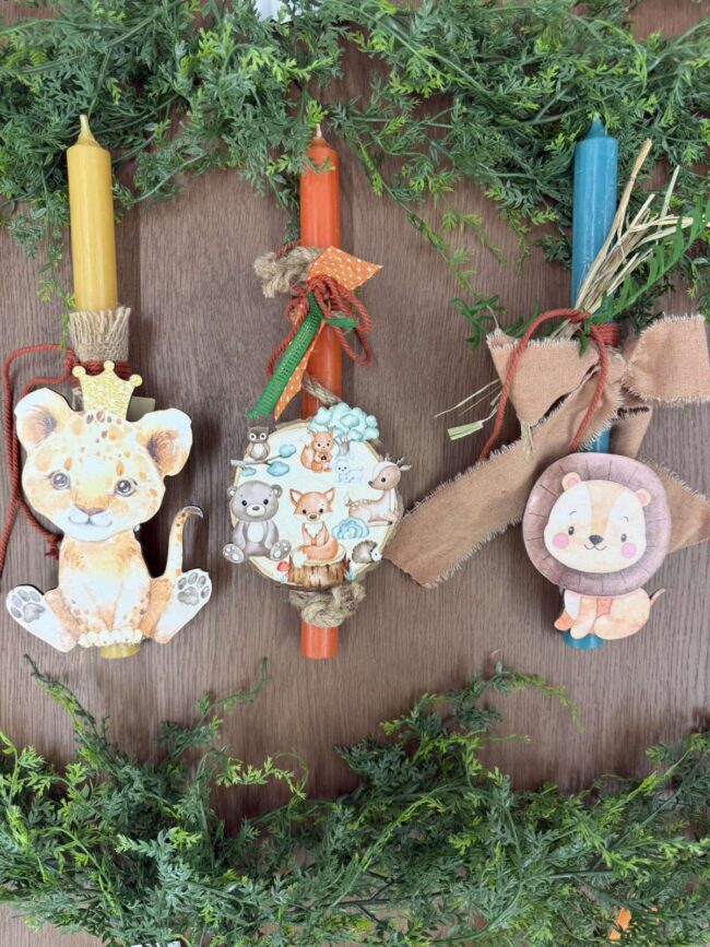 EASTER DECORATED CANDLES
