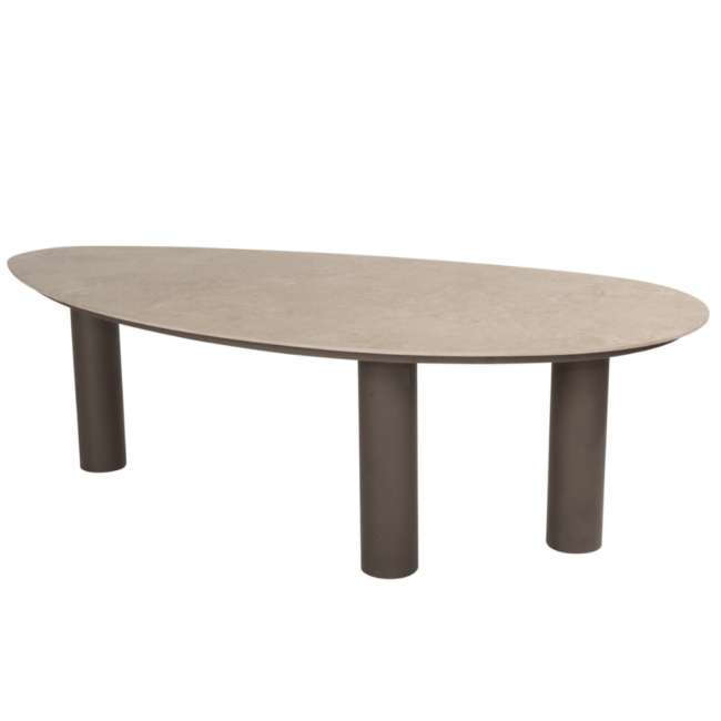 ARIZONA TABLE PEBBLE CERAMIC SABIA PANNA 240X120CM