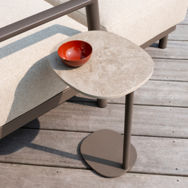 SOFIE SUPPORT TABLE CERAMIC TERRE 35X30X50 - Image 3