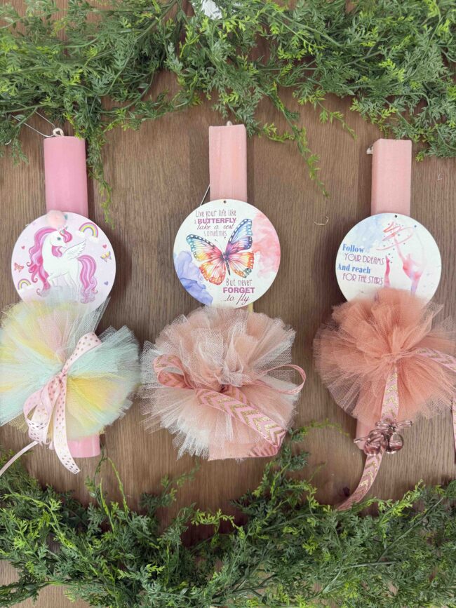 DECORATED CANDLES - ANIMALS