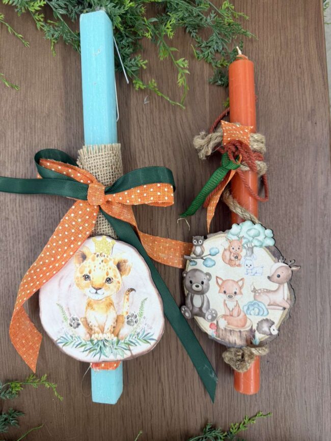 DECORATED CANDLES - ANIMALS