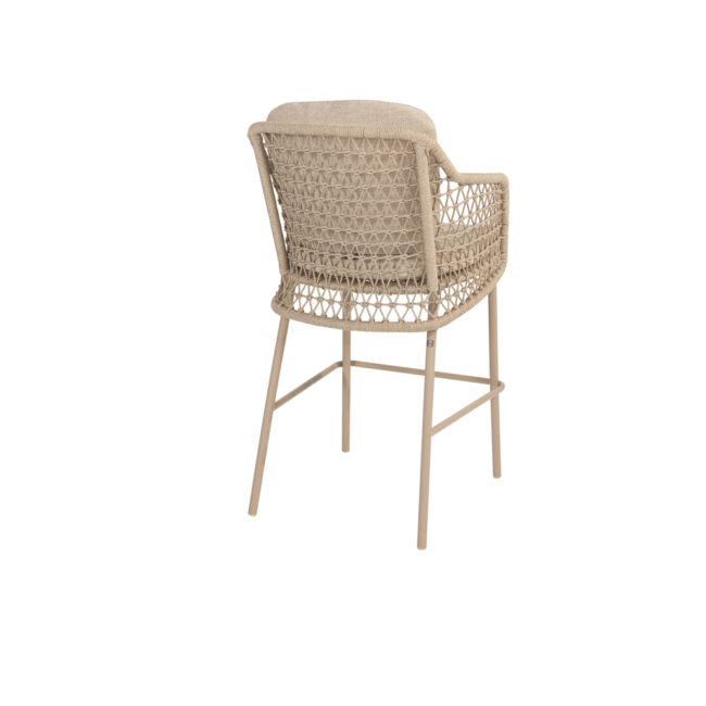 TRAMONTI BAR CHAIR LATTE WITH 2 CUSHIONS 58X66X115CM - Image 3