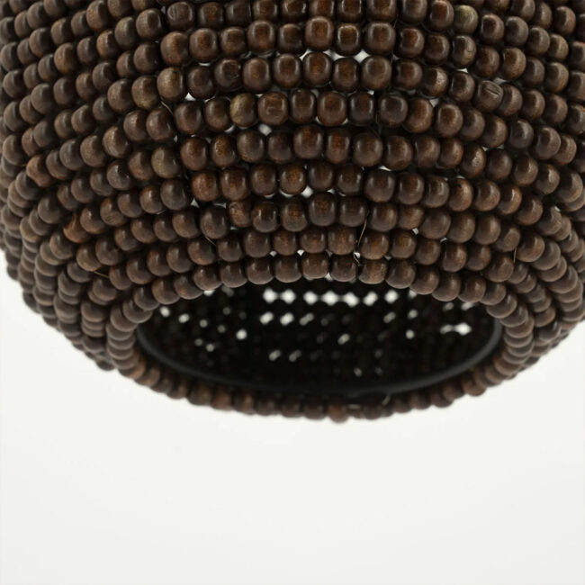 CEILING LAMP SHANGA 2 BROWN 24X24X42CM - Image 3