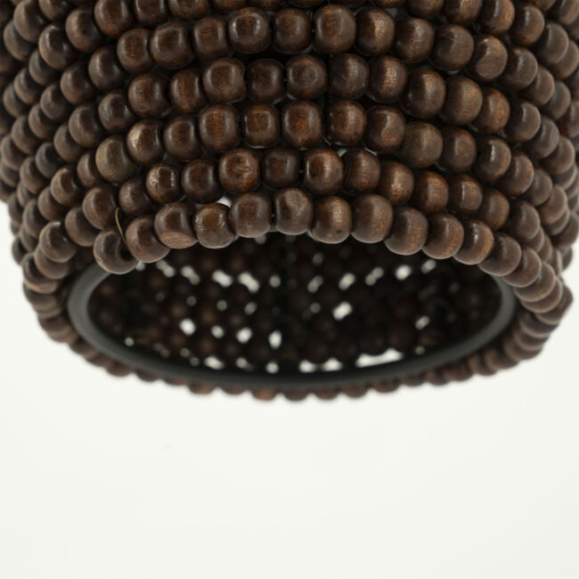 CEILING LAMP SHANGA 3 BROWN 22X22X40CM - Image 3
