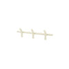 WALL COAT RACK MATTO 3 BEIGE 53X18X23CM - Image 2