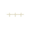 WALL COAT RACK MATTO 3 BEIGE 53X18X23CM