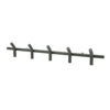 WALL COAT RACK MATTO 5 BLACK 88X12X13,5CM - Image 2