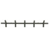 WALL COAT RACK MATTO 5 BLACK 88X12X13,5CM