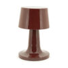 TABLE LAMP ALVO BURGUNDY 22X22X35CM