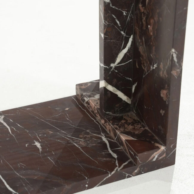 SIDE TABLE MIRAGE RED 36X25,5X56CM - Image 4