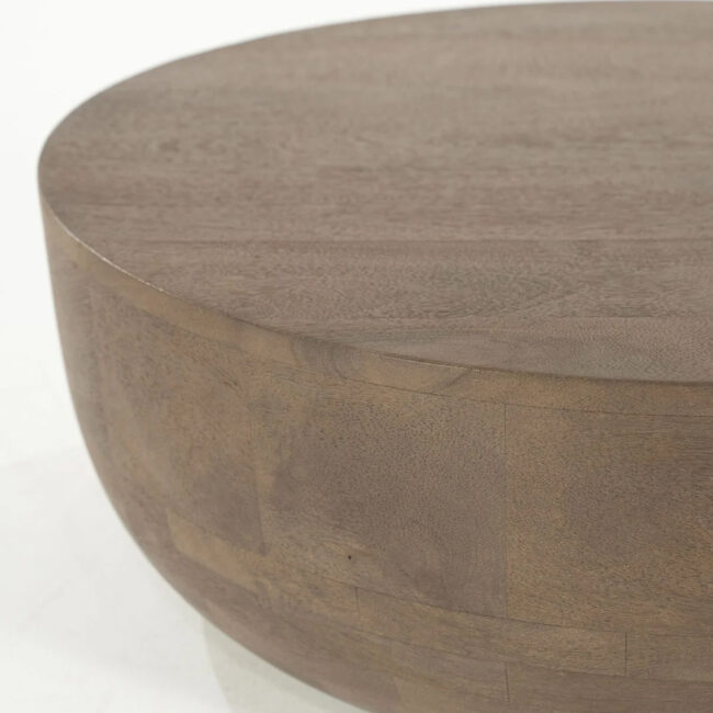 COFFEE TABLE KARIBU BROWN 70X70X25CM - Image 3