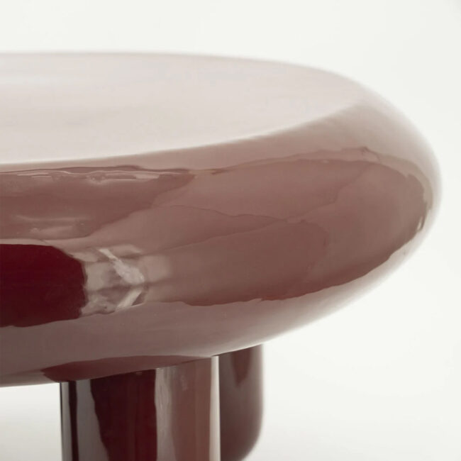 COFFEE TABLE BALLOON BURGUNDY 70X70X35CM - Image 4