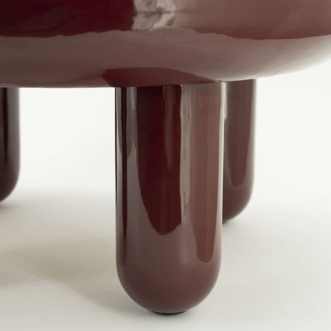 COFFEE TABLE BALLOON BURGUNDY 70X70X35CM - Image 3