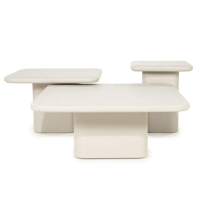 SIDE TABLE SIMINTO SMALL BEIGE 40X40X45CM - Image 6