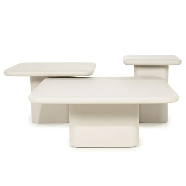 SIDE TABLE SIMINTO MEDIUM BEIGE 60X60X38CM - Image 7