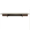 PLEXO WALL DECOR SHELF BROWN 60X20X7,6CM