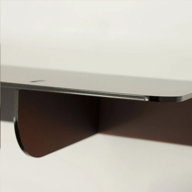 PLEXO WALL DECOR SHELF BROWN 60X20X7,6CM - Image 3
