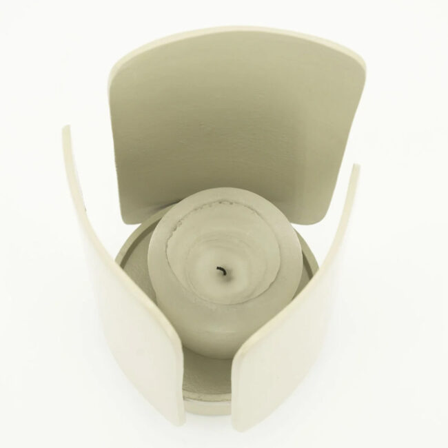 CANDLE HOLDER PLANES BEIGE 18X18,5X31CM - Image 3
