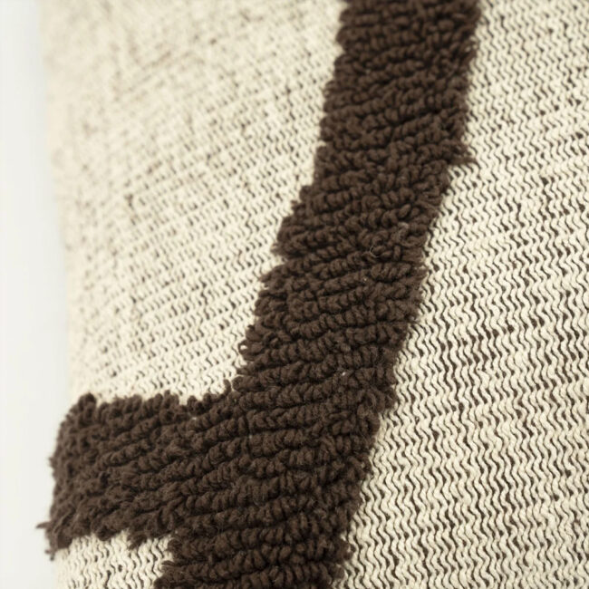 PILLOW MAJANI DARK BROWN 45X45CM - Image 3