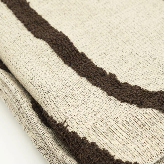 PLAID MAJANI DARK BROWN 170X130CM - Image 3