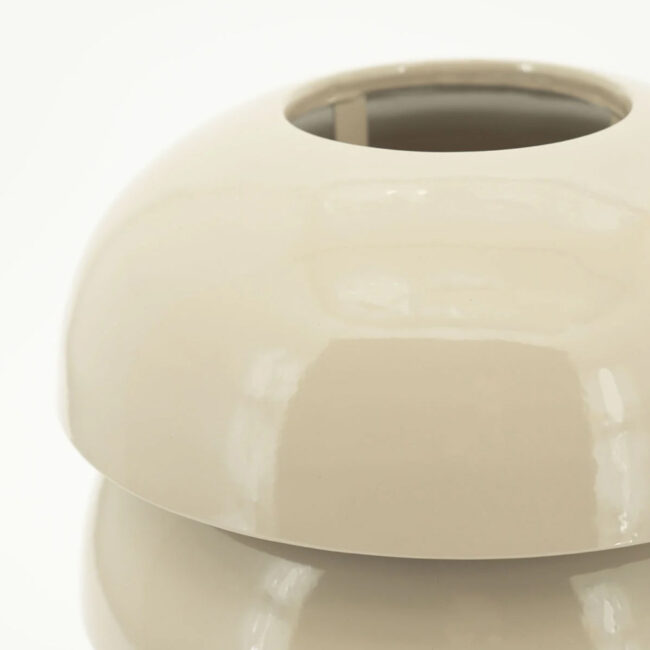 TABLE LAMP CURO TAUPE 25X25X35CM - Image 3