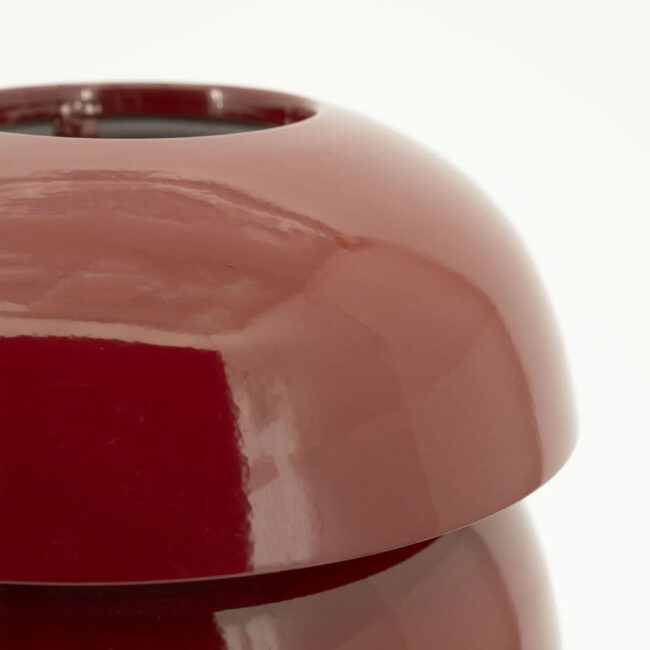 TABLE LAMP CURO BURGUNDY 25X25X35CM - Image 3