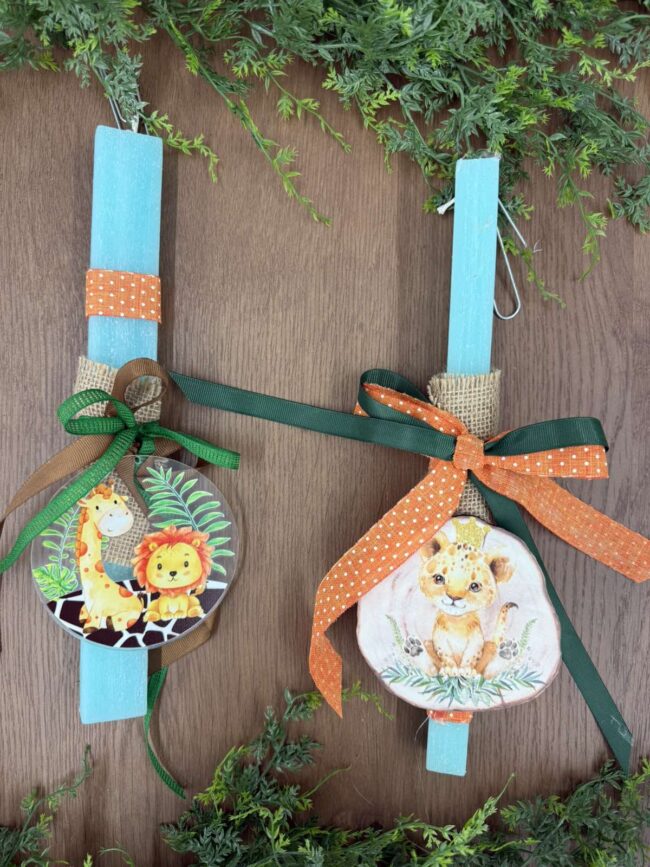 DECORATED CANDLES - ANIMALS
