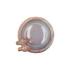 IRON STONE BIRD BOWL GLAZED PINK 23X5CM - Image 2