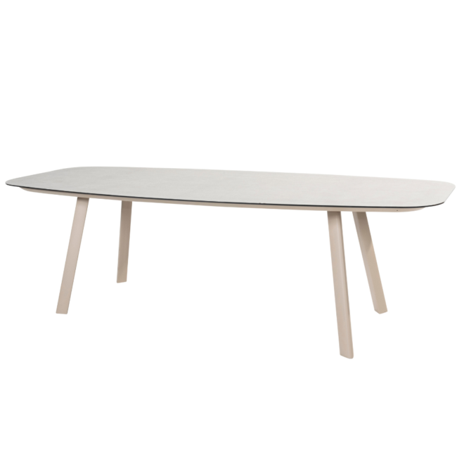 MANOLO DINING TABLE PRINTED CERAMIC LATTE 240X103CM