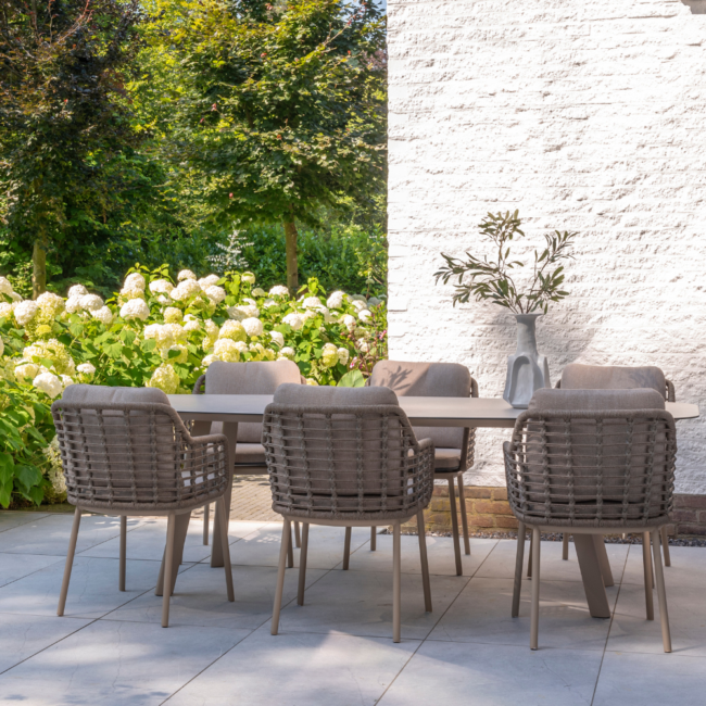 PUGLIA DINING CHAIR LATTE WITH 2 CUSHIONS 58X65,5X82CM - Image 3