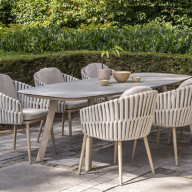 EVA DINING CHAIR LATTE WITH 2 CUSHIONS 61X68X82,5CM - Image 2