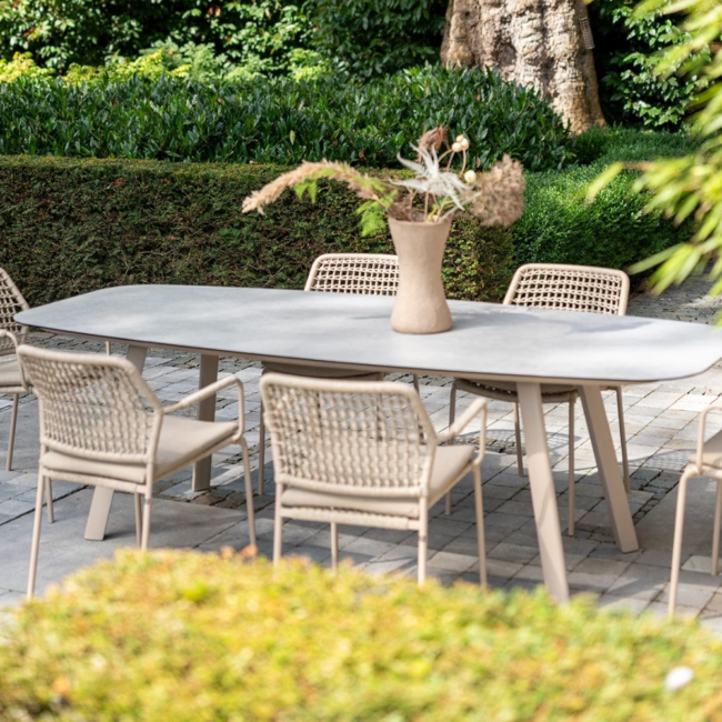 MANOLO DINING TABLE PRINTED CERAMIC CLOUD 240X103CM - Image 2