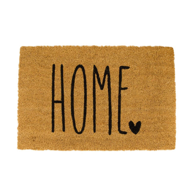DOORMAT HOME COCO NATURAL BLACK 58X38X1.5CM