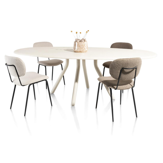 DINING CHAIR LEXI PONTI LIGHT BROWN 47X63X83CM - Image 4