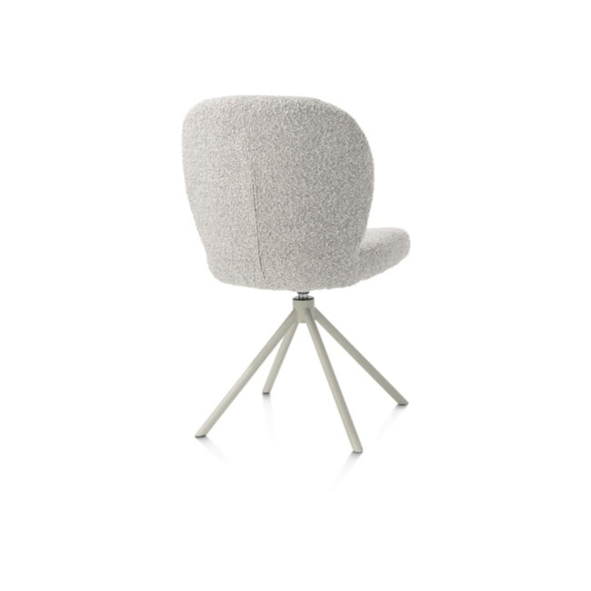 DINING CHAIR JAXON PEBBLE FABRIC BRIONI ROTATABLE 51X63X85CM - Image 3