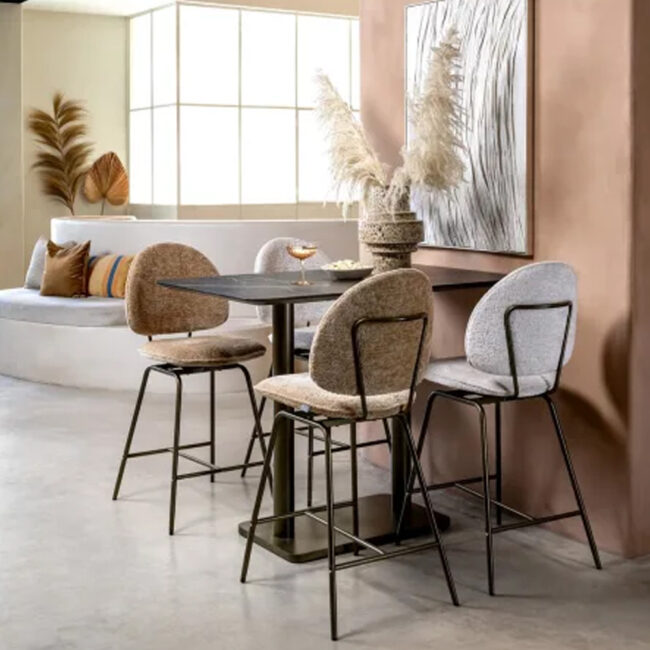 BARCHAIR KJEL CHAMPAGNE CREAM 43X47X102CM - Image 4