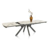 EXTENDABLE TABLE VEGAS 200X100CM+ 80CM CERAMIC ON GLASS - Image 5