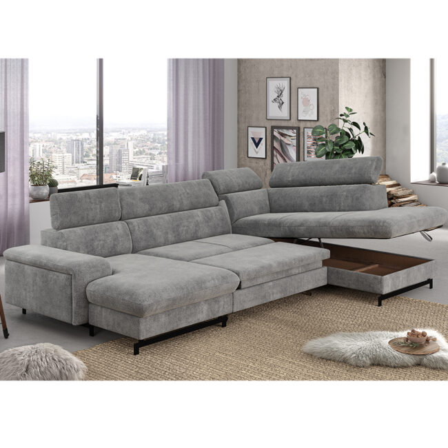 EMMA RIGHT SIDE ORLANDO TAUPE 215X262X81CM - Image 3