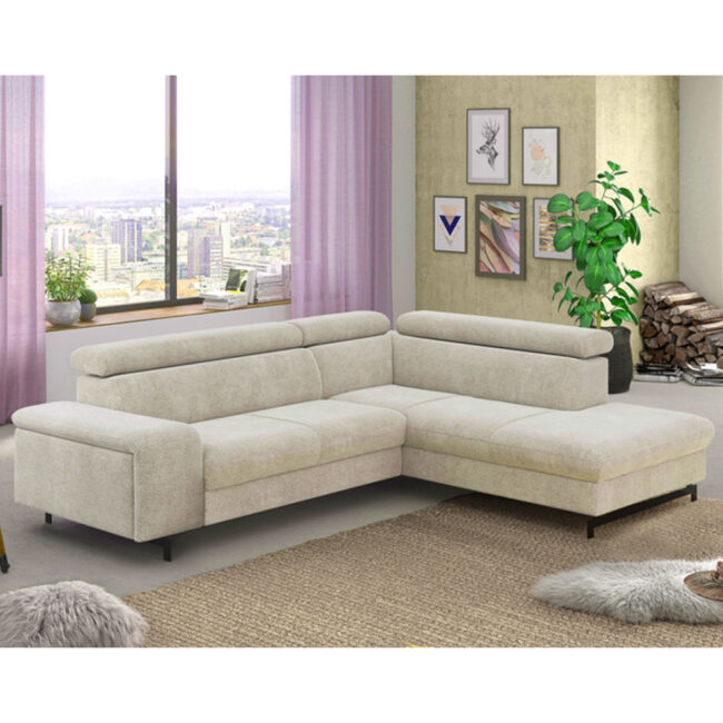 EMMA RIGHT SIDE ORLANDO TAUPE 215X262X81CM - Image 5