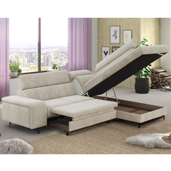 EMMA RIGHT SIDE ORLANDO TAUPE 215X262X81CM - Image 6
