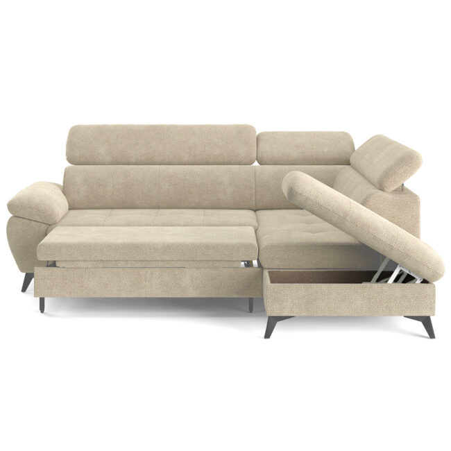 HUDSON KLEIN RIGHT SIDE ORLANDO TAUPE 207X256X84CM - Image 4