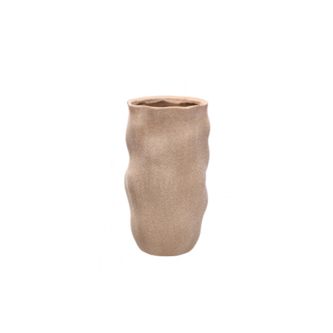 VASE ROCK CERAMIC ASSORTED 2 COLOURS 14X25,5CM - Image 3