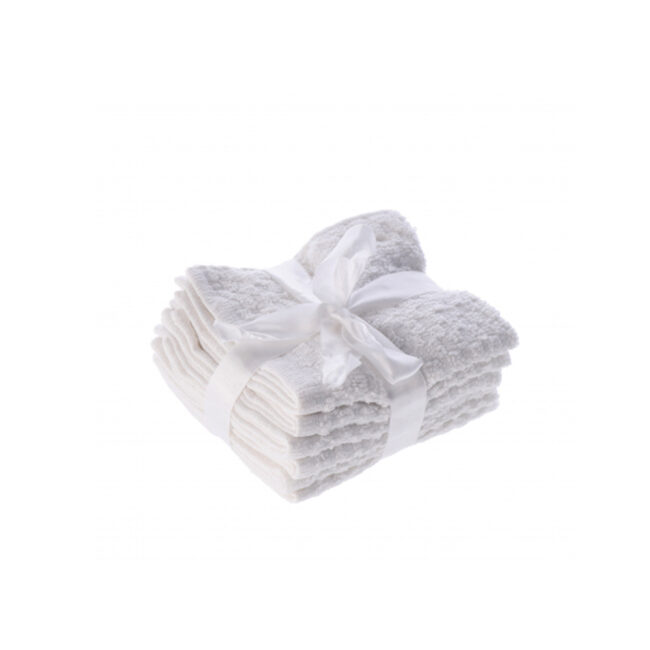 SET OF 6 COTTON TOWELS ASSORTED 6 COLOURS 30X30CM - Image 7