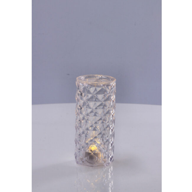 MINI PLASTIC TABLE LAMP ASSORTED 2 COLOURS  6X12CM - Image 3